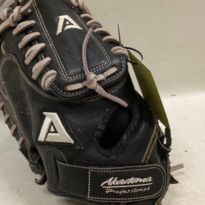 Used Akadema Left Hand Throw Catcher's APM66 Baseball Glove 34"
