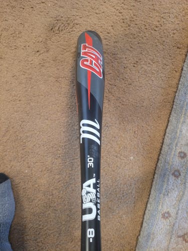 Used 2022 Marucci CAT USABat Certified Bat (-8) Alloy 22 oz 30"