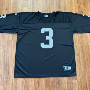 Oakland Raiders Jeff George #3 NFL FOOTBALL VINTAGE STARTER Size 2XL XXL Jersey!