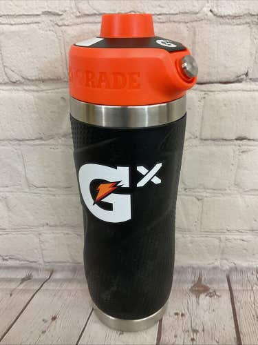 Gatorade Double Walled Vacuum Insulated Stainless Steel Bottle 32 oz Black White