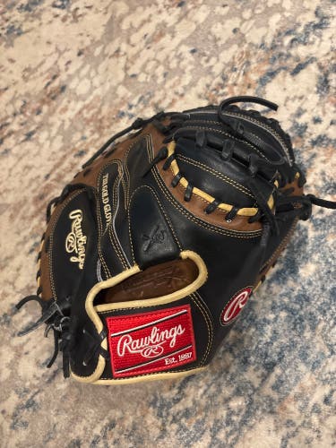 Used  Right Hand Throw 33" Heart of the hide Catcher's Glove