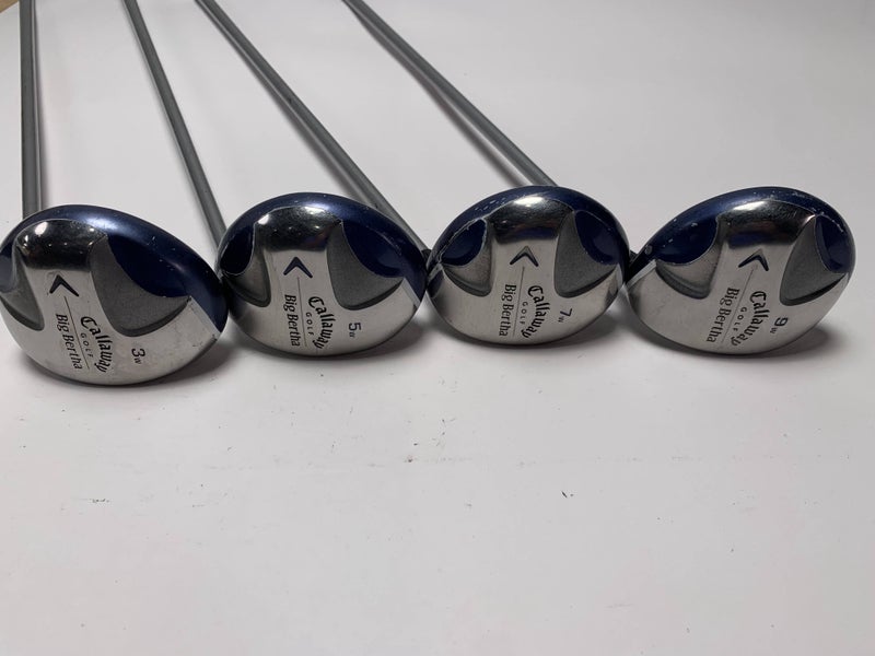 Callaway Big Bertha 2007 Wood Set 3 5 7 9 | 15* 18* 21* 24* Aldila 50g Ladies RH