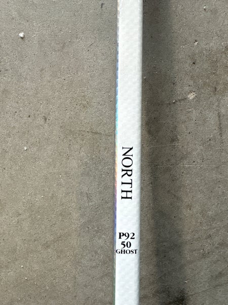 50 Flex P92 Junior Right Hand  White Ft Ghost-Styled Blacked Hockey Stick