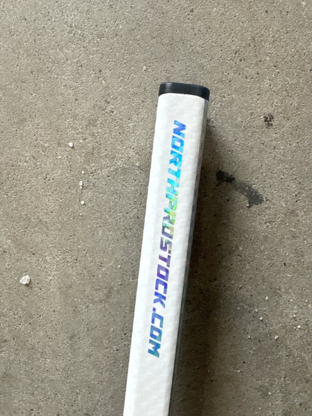 50 Flex P92 Junior Right Hand  White Ft Ghost-Styled Blacked Hockey Stick