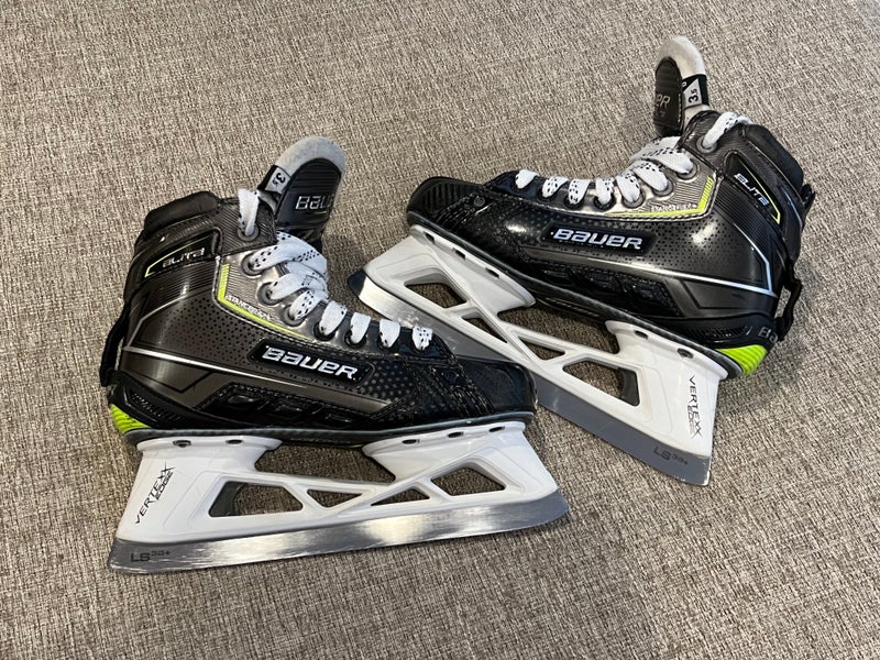 Used 2023 Bauer Elite Hockey Goalie Skates Regular Width Size 3.5