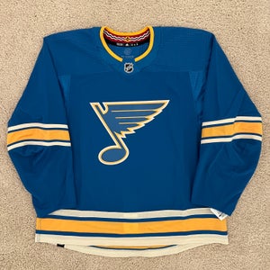 Adidas MiC St. Louis Blues Heritage Authentic Team Issue Jersey Size 58