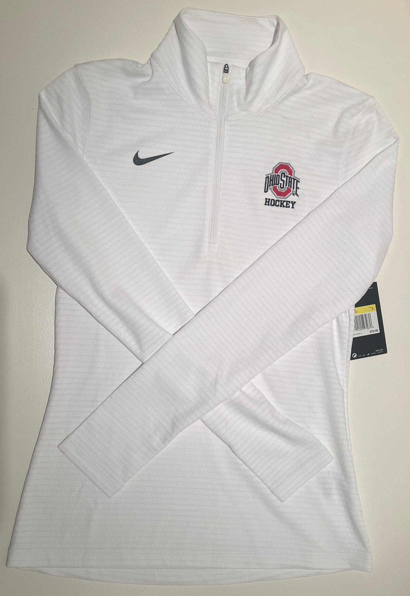 white nike ohio state pullover jacket