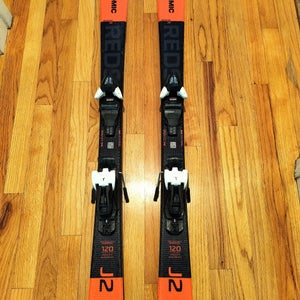 Used Kid's Atomic 120 cm Redster J2 Skis With Bindings