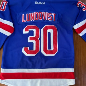 New York Rangers NYR Henrik Lundqvist jersey