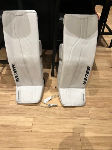 New 2024 Bauer Supreme Shadow Goalie Leg Pads + Carrying Bag