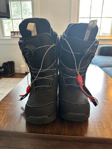 Men's Size M 8.0 (W 9.0) Burton All Mountain MOTO BOA Snowboard Boots