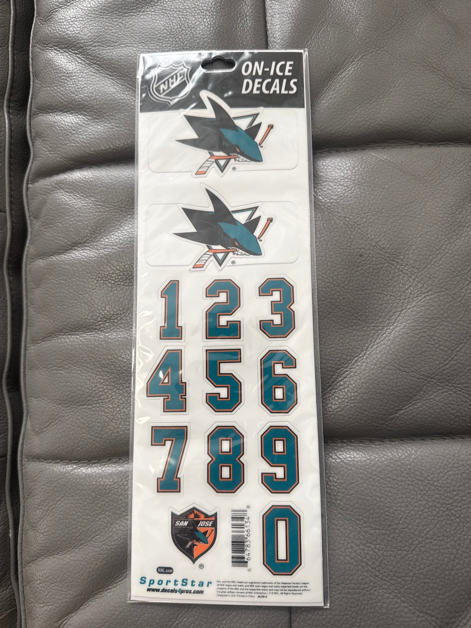 San Jose Sharks Helmet Stickers SidelineSwap Buy and Sell on