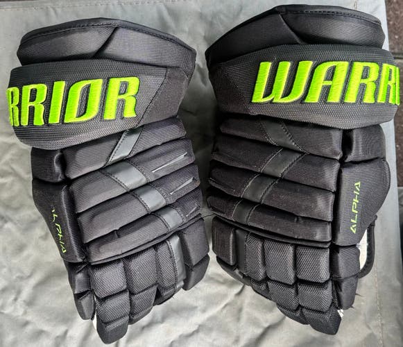 Used Warrior Alpha DX Pro Gloves 14" Pro Stock