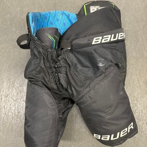Black Used Junior Small Bauer Hockey Pants