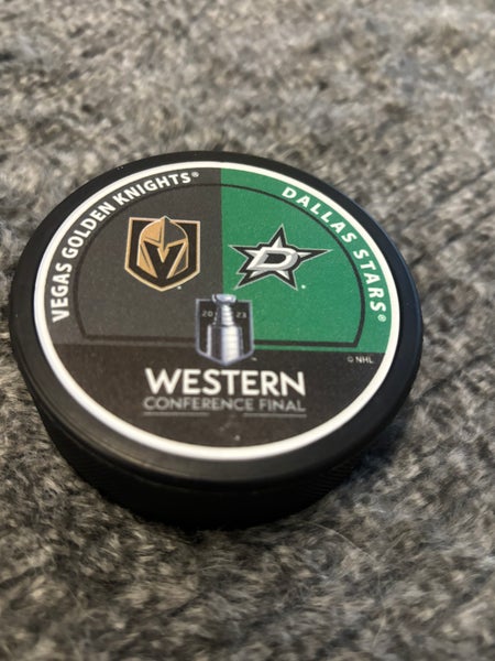 Dallas Stars vs Vegas Golden Knights NHL Official Match Up Hockey Puck 2023 Stanley Cup Playoffs