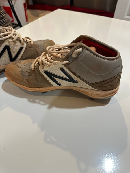 New Balance Metal Mid-Top Cleat Size M 9.0 2E (W 10.0) Gray