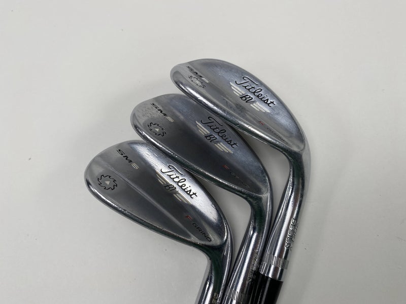 Titleist Vokey SM6 Tour Chrome Wedge Set 50* 12 | 54* 14 | 58* 12 Wedge Steel RH