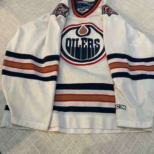 White Used Medium CCM Jersey
