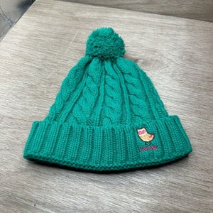 Dakine Owl Teal Beanie Winter Hat Pom Knit