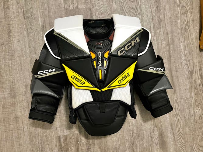 Used 2024 CCM Pro Stock Axis 2 Goalie Chest Protector