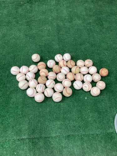 Assortment of Used Baseballs