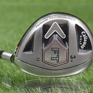 CALLAWAY FUSION TECH DRAW FT 15* 3 WOOD W/ FUJIKURA REGULAR FLEX GRAPHITE SHAFT