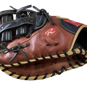 Used Rawlings Left Hand Throw First Base Sandlot Baseball Glove 12.5"