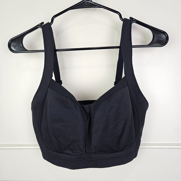 Lululemon Ta Ta Tamer Black Sports Bra Back Hook Closure Padded Women’s 36DD