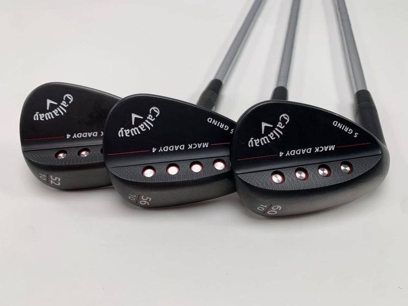Callaway Mack Daddy 4 Black Wedge Set 52*10 | 56*10 | 60*10 DG S200 Stiff LH