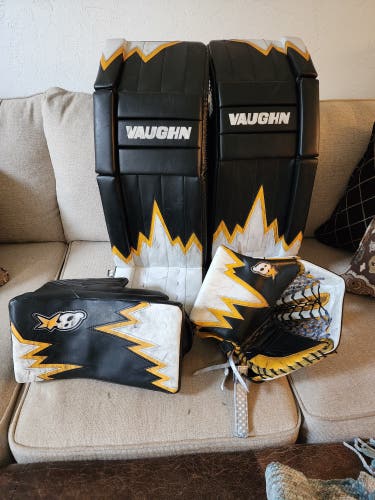 Vaughn v9 pads with Brian's Gloves