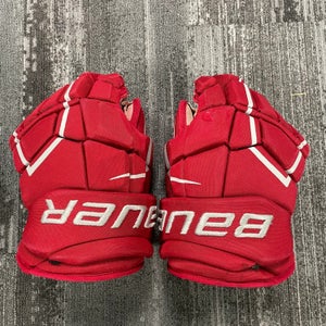 Senior Bauer Supreme Ultrasonic Gloves 14" | Ohio State Buckeyes