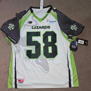 NWT 2020 New York Lizards #58 Game Issued MLL Lacrosse Jersey Large