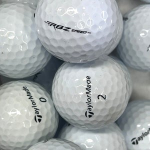 12 Near Mint AAAA White TaylorMade RBZ Speed Used Golf Balls.