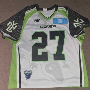 Jacob Richard New York Lizards 2017 Game Worn MLL Lacrosse Jersey Large