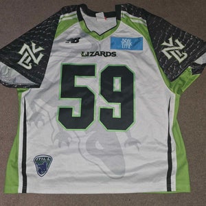 New York Lizards #59 2017 Game Worn MLL Lacrosse Jersey XL