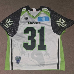 New York Lizards #31 2017 Game Worn MLL Lacrosse Jersey Large