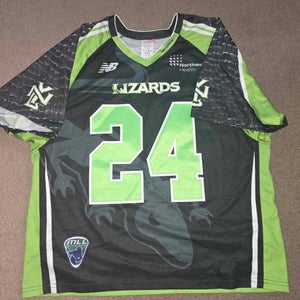 Ryan Flanagan New York Lizards 2017 Game Worn MLL Lacrosse Jersey XL