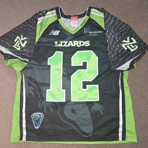Jeff Reh New York Lizards 2017 Game Worn MLL Lacrosse Jersey Large