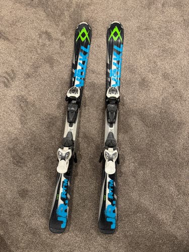 Used All Mountain 110 cm Volkl RTM Jr Skis With Bindings