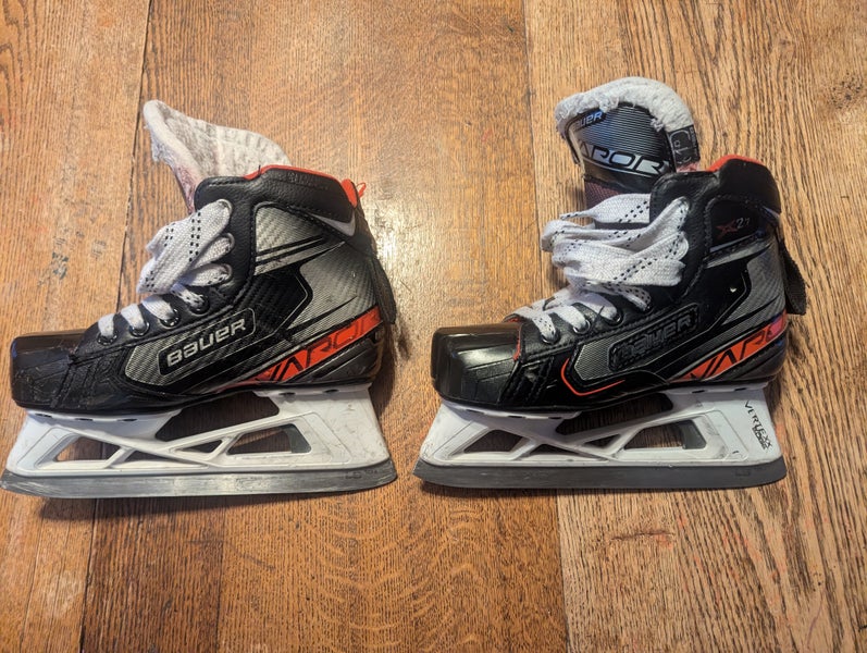 Used Bauer Vapor X2.7 Hockey Goalie Skates Regular Width Size 1