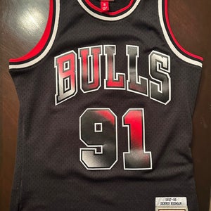 Black Used Small Mitchell & Ness Jersey