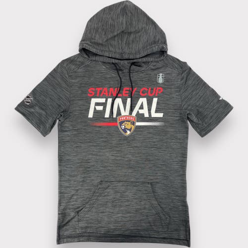 Pro Stock Used Fanatics Pro Authentic Florida Panthers Stanley Cup Finals Short Sleeve Hoodie