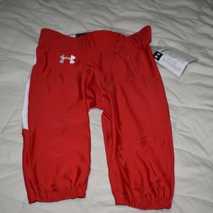 NEW - Under Armour Stock Power Football Game Pant, Red, Large