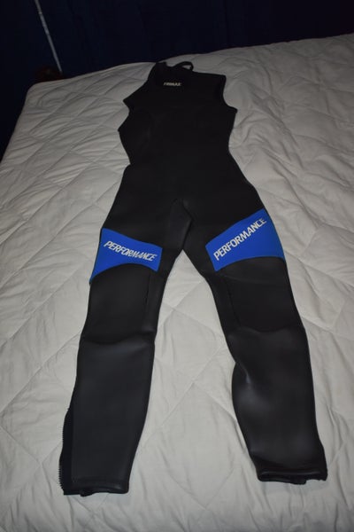 Trimax Performance Women's Triathlon Suit, Black/Blue, Small