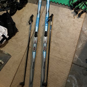 Whitewood Cross Country Skis W/ Rottefella Bindings And Poles