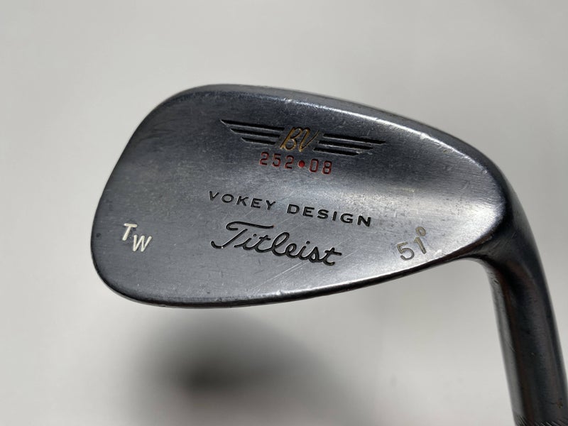 Titleist Vokey Chrome 200 51* 8 True Temper DG S300 Wedge Steel Mens RH