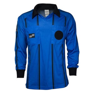 Official Sports Adults USSF Economy M Royal Black LS Soccer Referee Jersey NWT