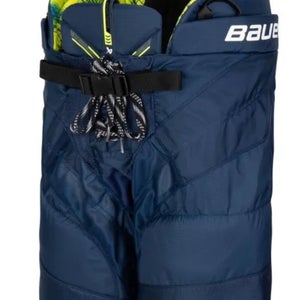 NEW Bauer Elite Pants, Junior Large, Navy Blue