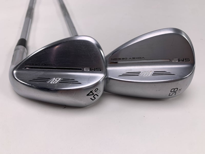 Titleist Vokey SM9 Tour Chrome Wedge Set 54* 12 | 58* 14 Wedge Steel Mens RH