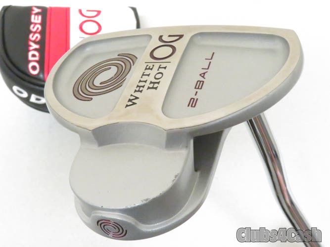 Odyssey White Hot OG 2-Ball Putter 35" +Cover ... NEW